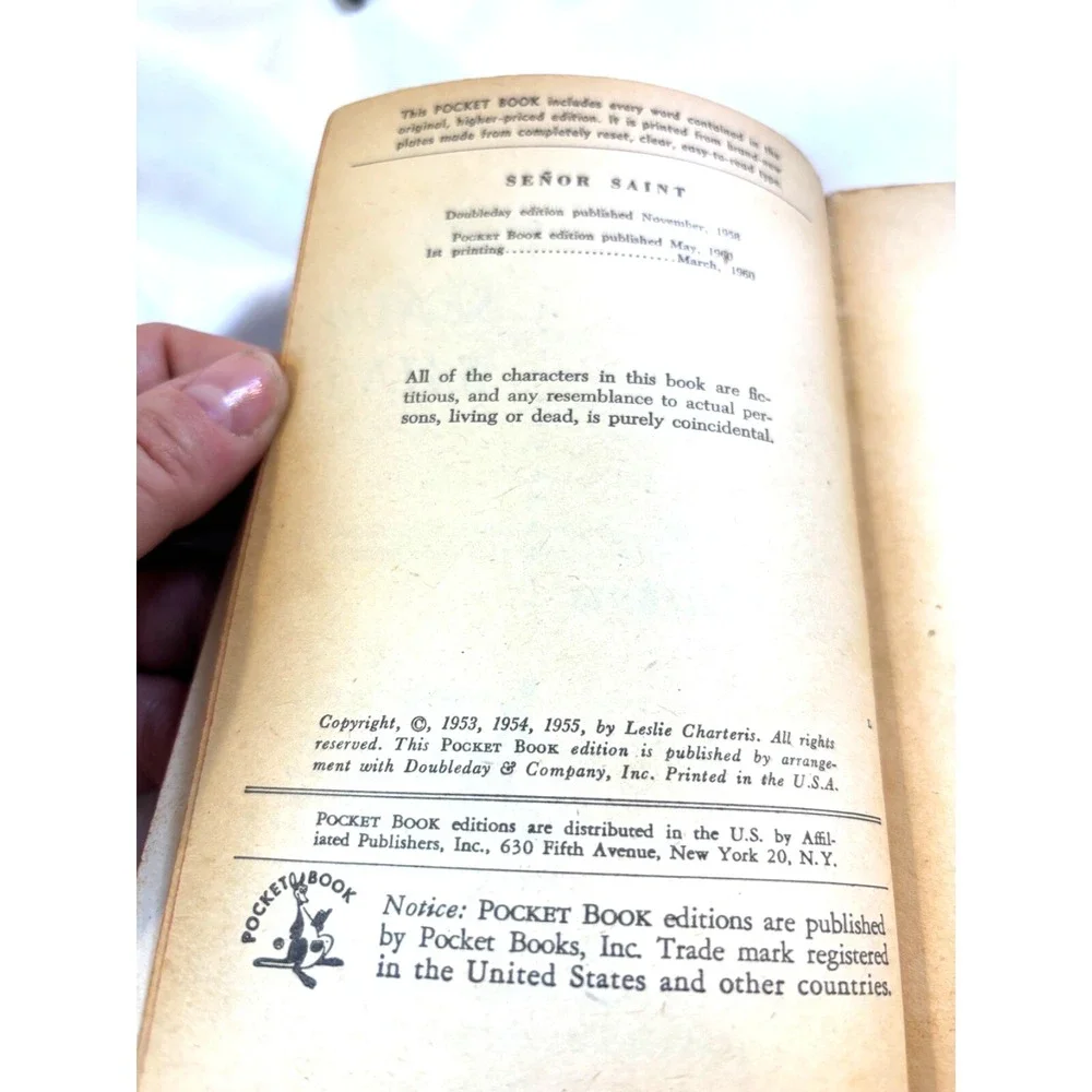 Senor Saint by Leslie‎ Charteris - Vintage book